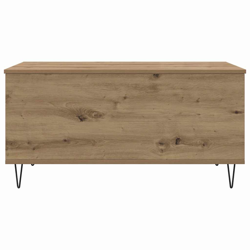 Masă de cafea stejar artizanal 90 x 44.5 x 45 cm Lemn compozit GartenMobel Dekor