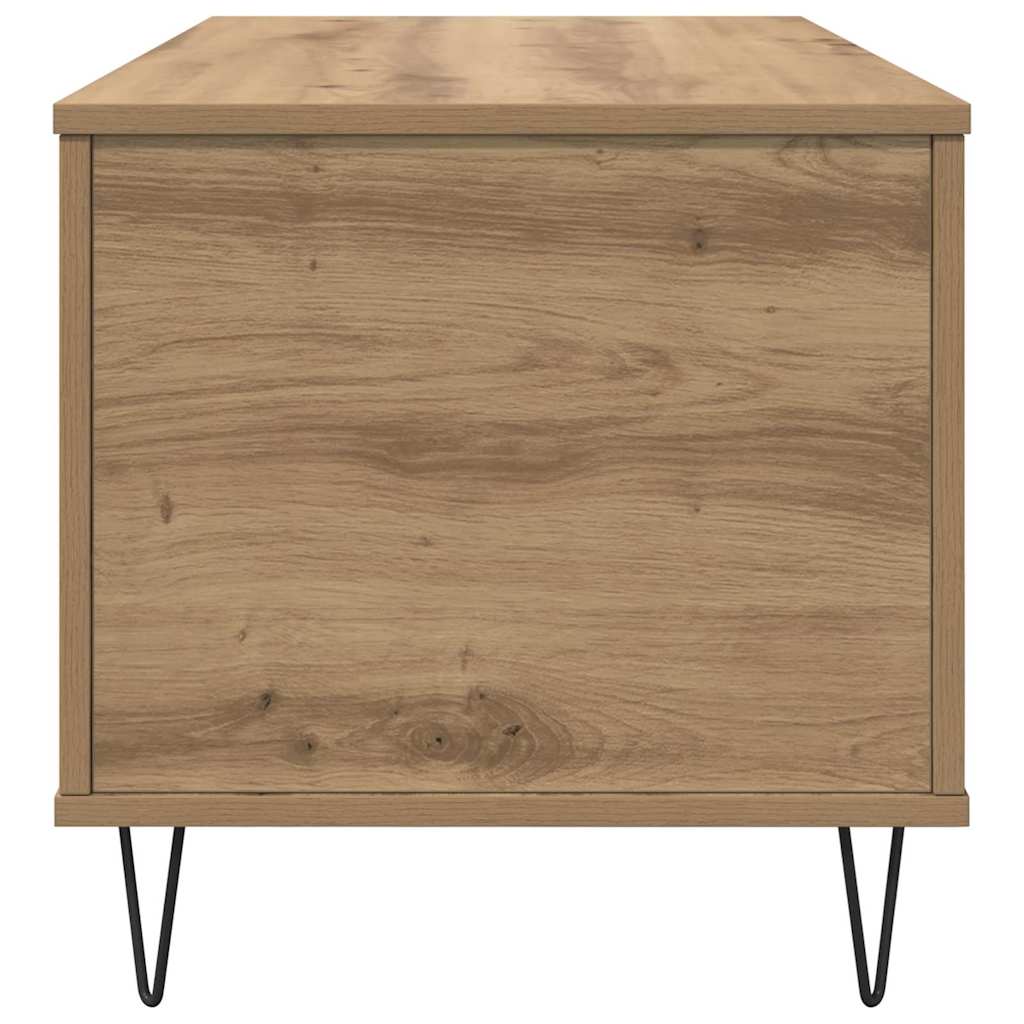 Masă de cafea stejar artizanal 90 x 44.5 x 45 cm Lemn compozit GartenMobel Dekor