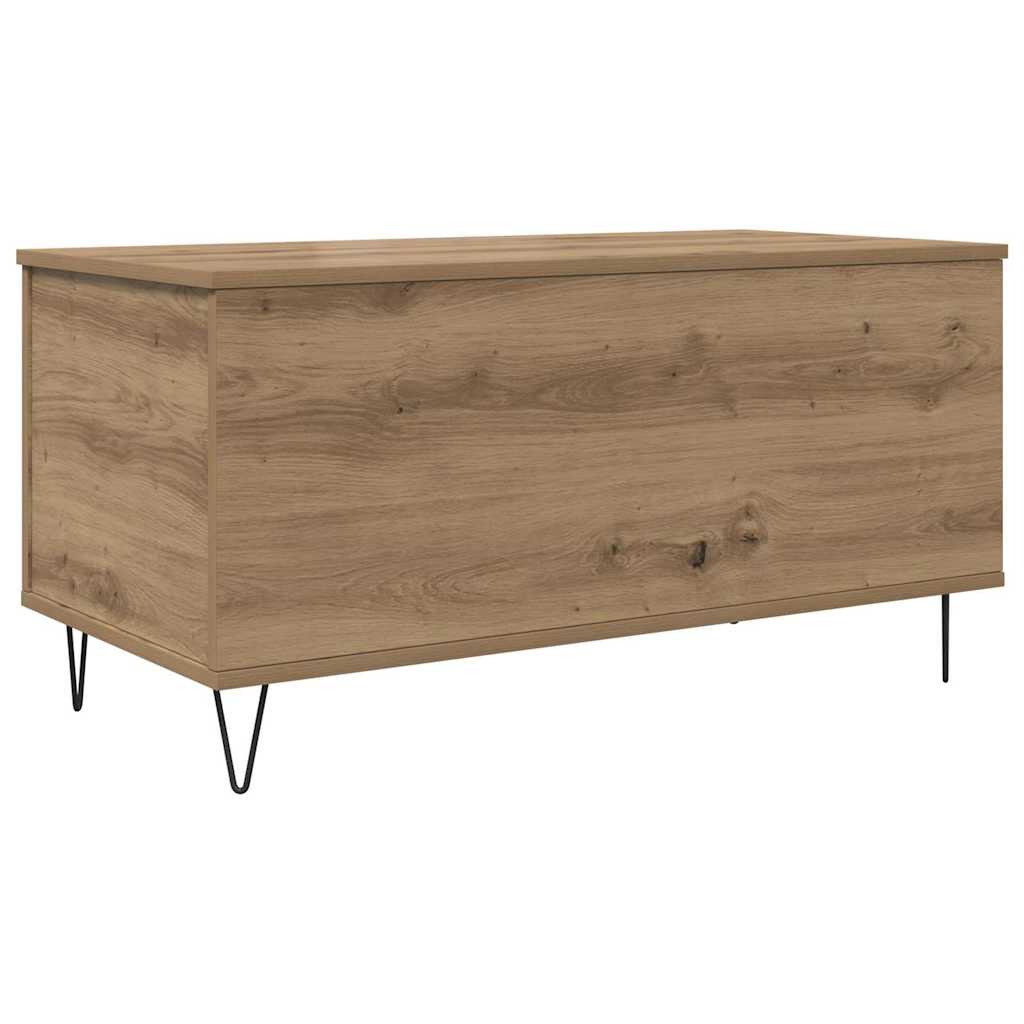 Masă de cafea stejar artizanal 90 x 44.5 x 45 cm Lemn compozit GartenMobel Dekor