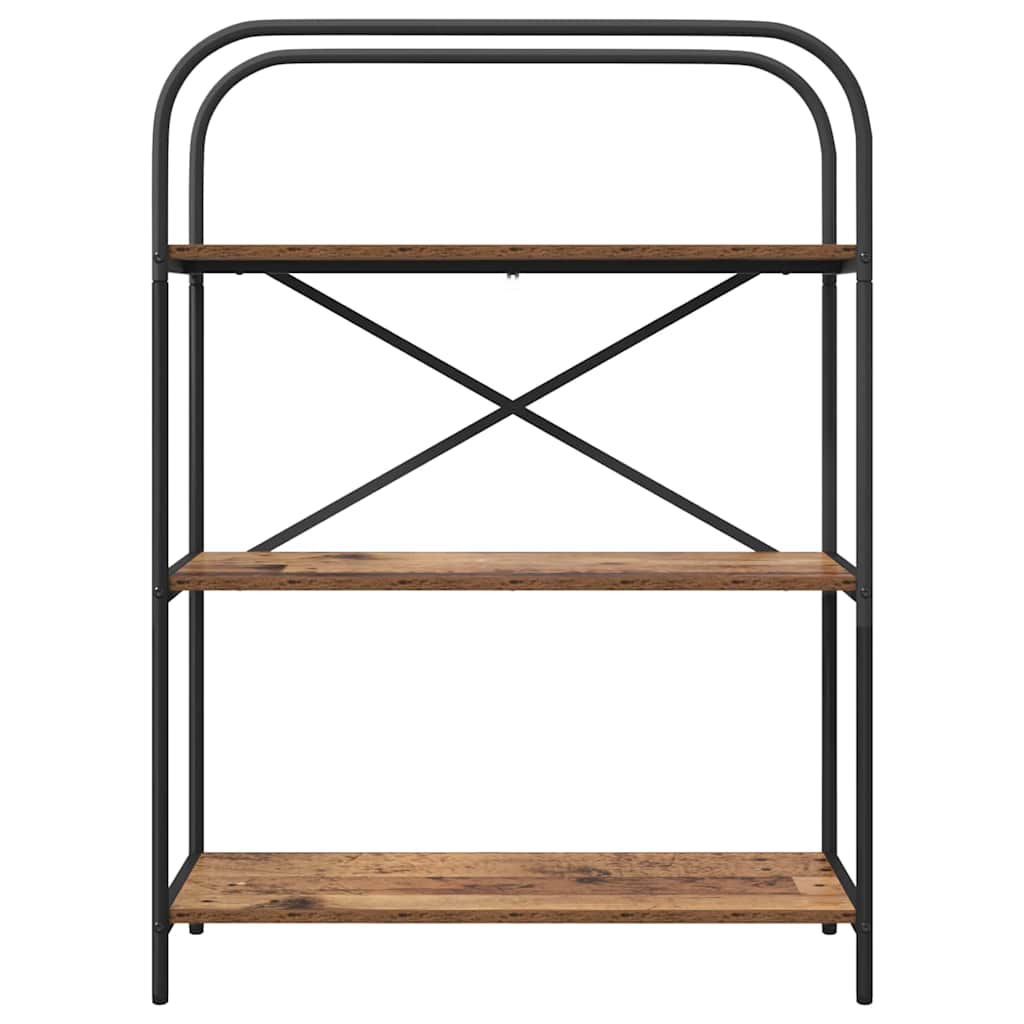 Raft pentru cărți Lemn vechi 80 x 30 x 109 cm Lemn compozit GartenMobel Dekor
