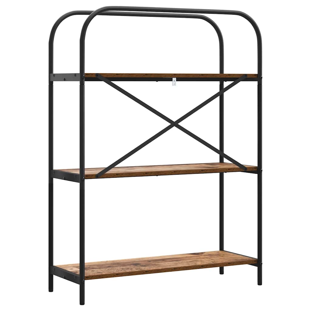 Raft pentru cărți Lemn vechi 80 x 30 x 109 cm Lemn compozit GartenMobel Dekor