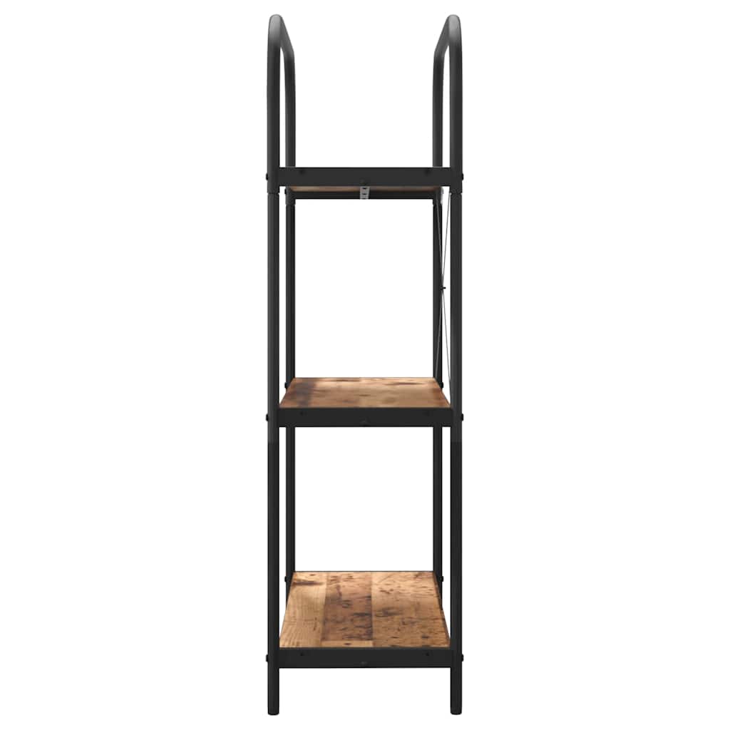 Raft pentru cărți Lemn vechi 80 x 30 x 109 cm Lemn compozit GartenMobel Dekor