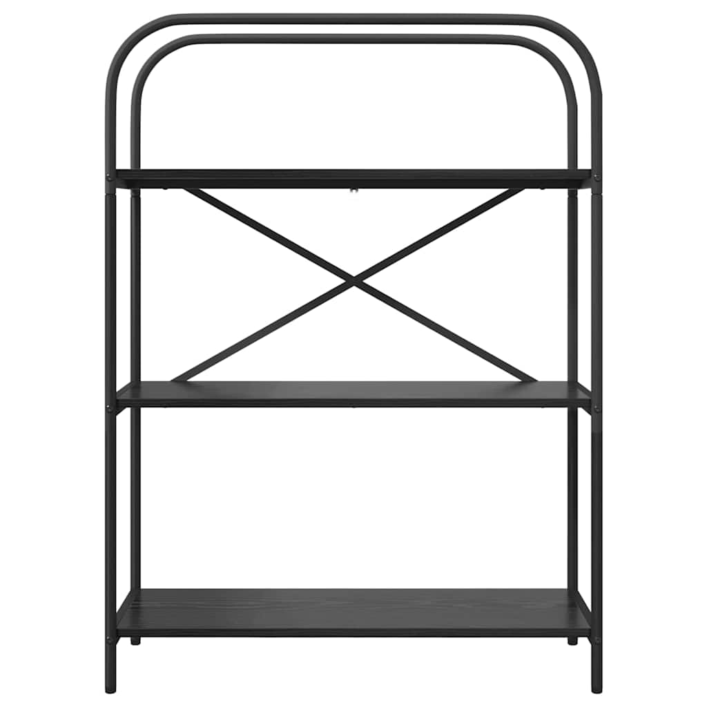 Raft pentru cărți Stejar negru 80 x 30 x 109 cm Lemn compozit GartenMobel Dekor