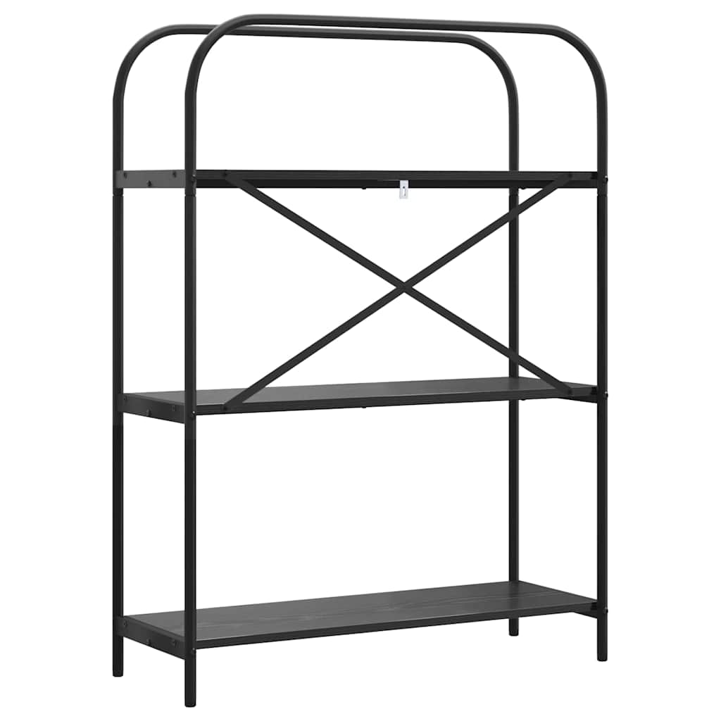 Raft pentru cărți Stejar negru 80 x 30 x 109 cm Lemn compozit GartenMobel Dekor