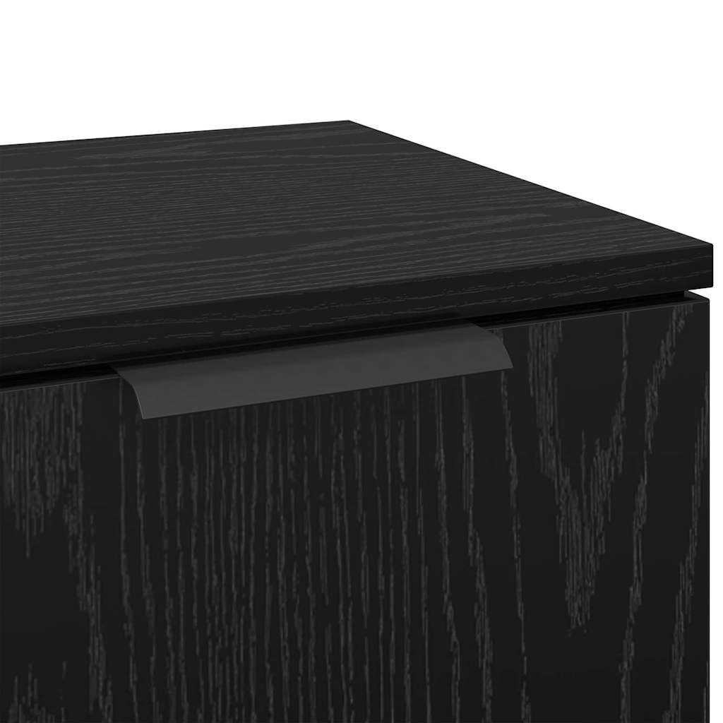 Bufet Stejar negru 30 x 30 x 70 cm Lemn compozit GartenMobel Dekor