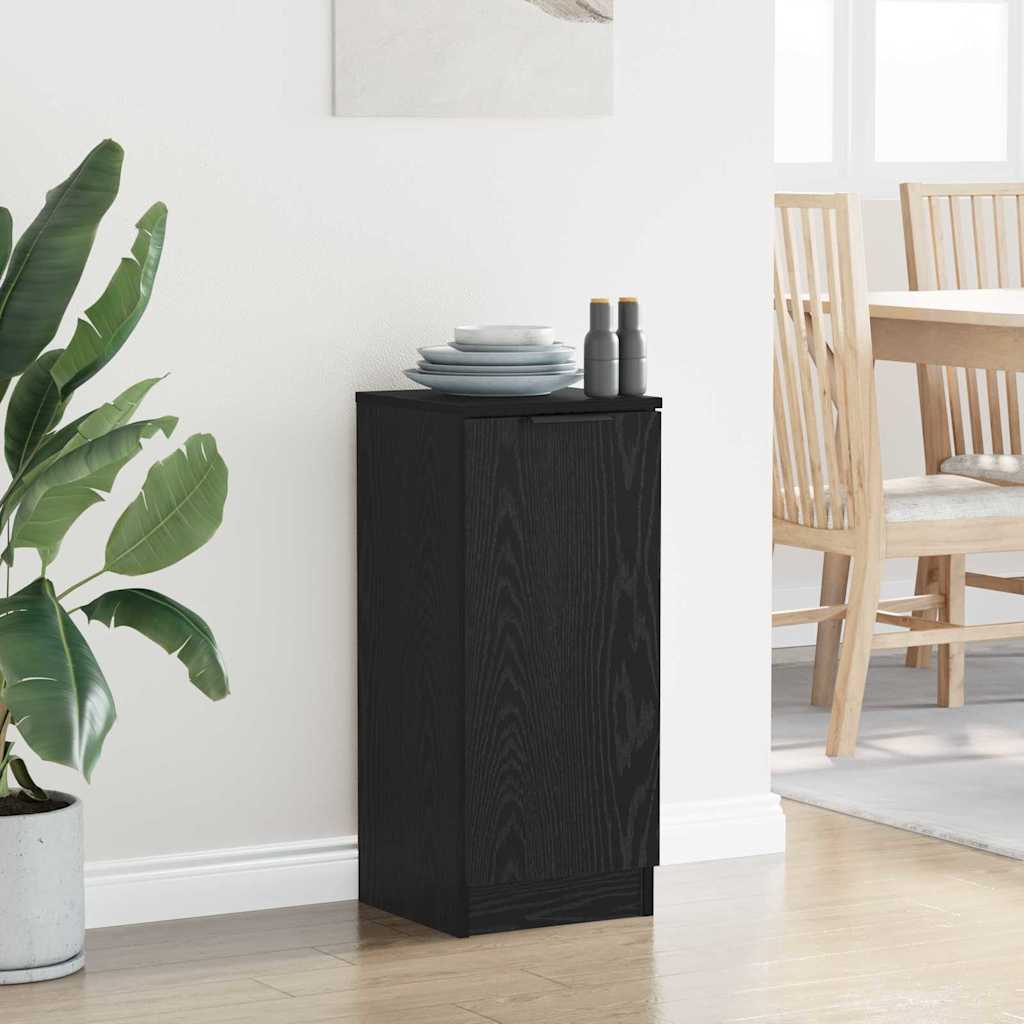 Bufet Stejar negru 30 x 30 x 70 cm Lemn compozit GartenMobel Dekor