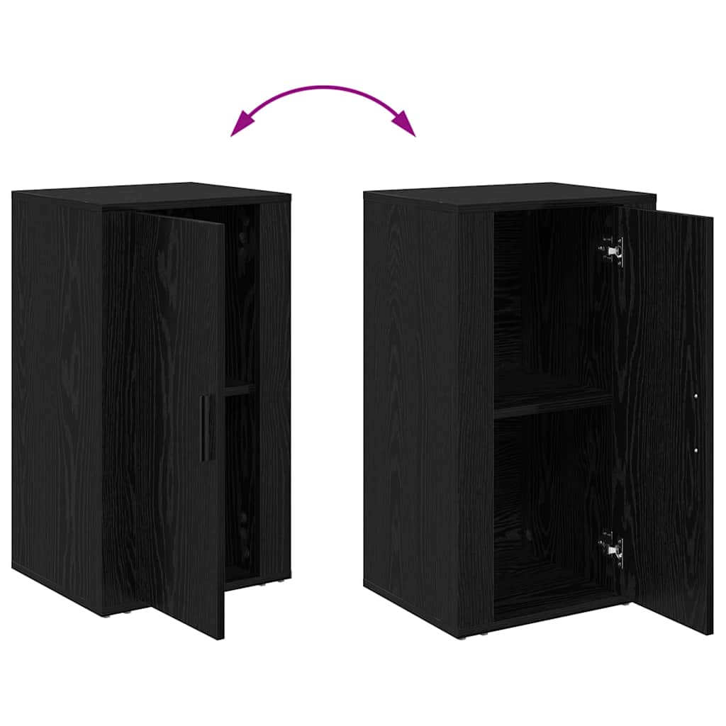 Bufet Stejar negru 40 x 33 x 70 cm Lemn compozit GartenMobel Dekor