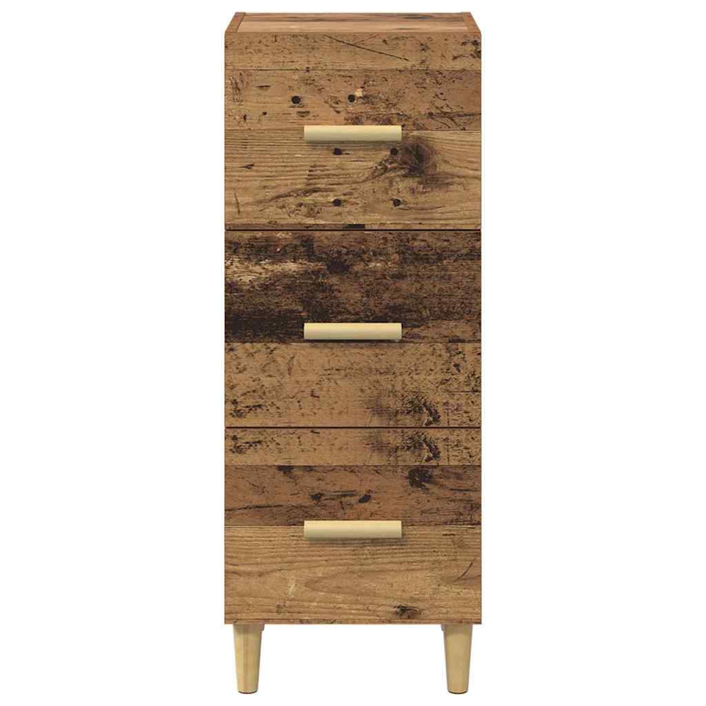 Bufet cu sertar Lemn vechi 34.5 x 34 x 90 cm Lemn compozit GartenMobel Dekor