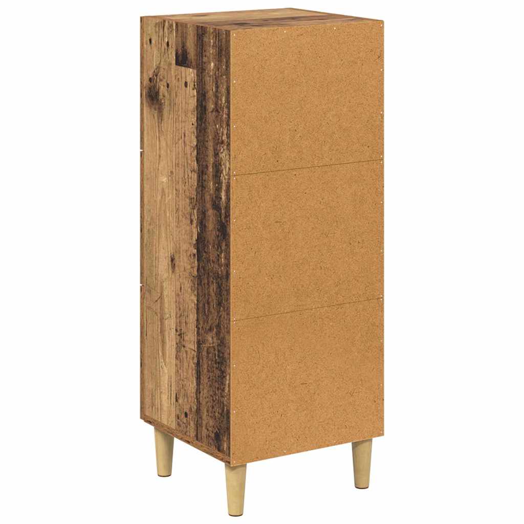 Bufet cu sertar Lemn vechi 34.5 x 34 x 90 cm Lemn compozit GartenMobel Dekor