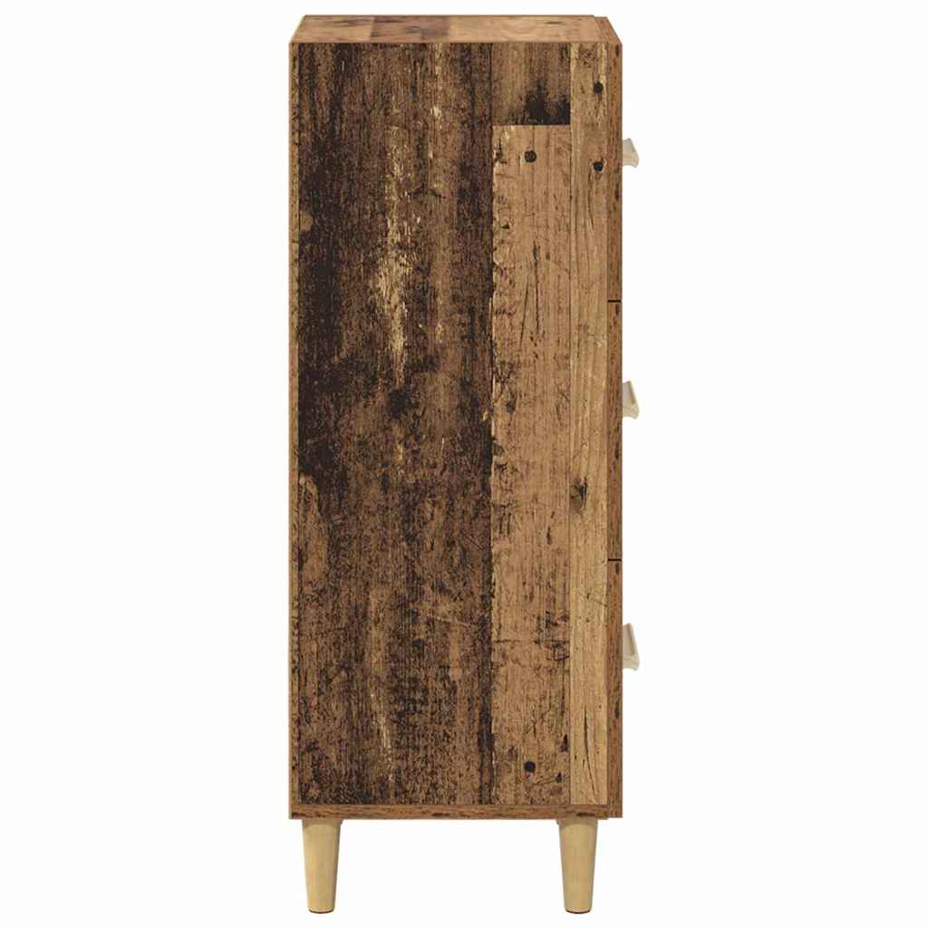 Bufet cu sertar Lemn vechi 34.5 x 34 x 90 cm Lemn compozit GartenMobel Dekor