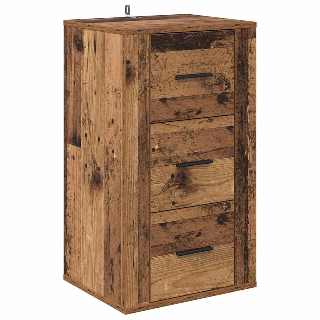 Bufet cu sertar Lemn vechi 40 x 33 x 70 cm Lemn compozit GartenMobel Dekor