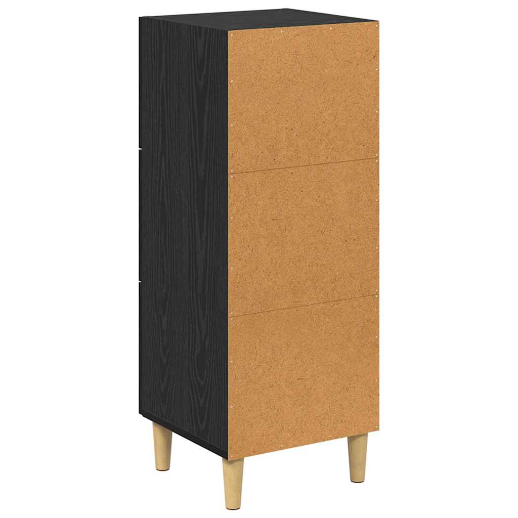 Bufet cu sertar Stejar negru 34.5 x 34 x 90 cm Lemn compozit GartenMobel Dekor