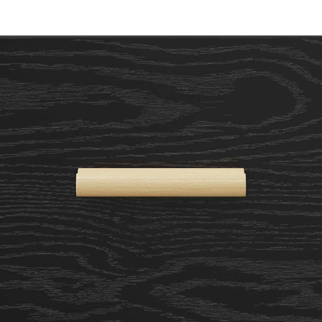 Bufet cu sertar Stejar negru 34.5 x 34 x 90 cm Lemn compozit GartenMobel Dekor