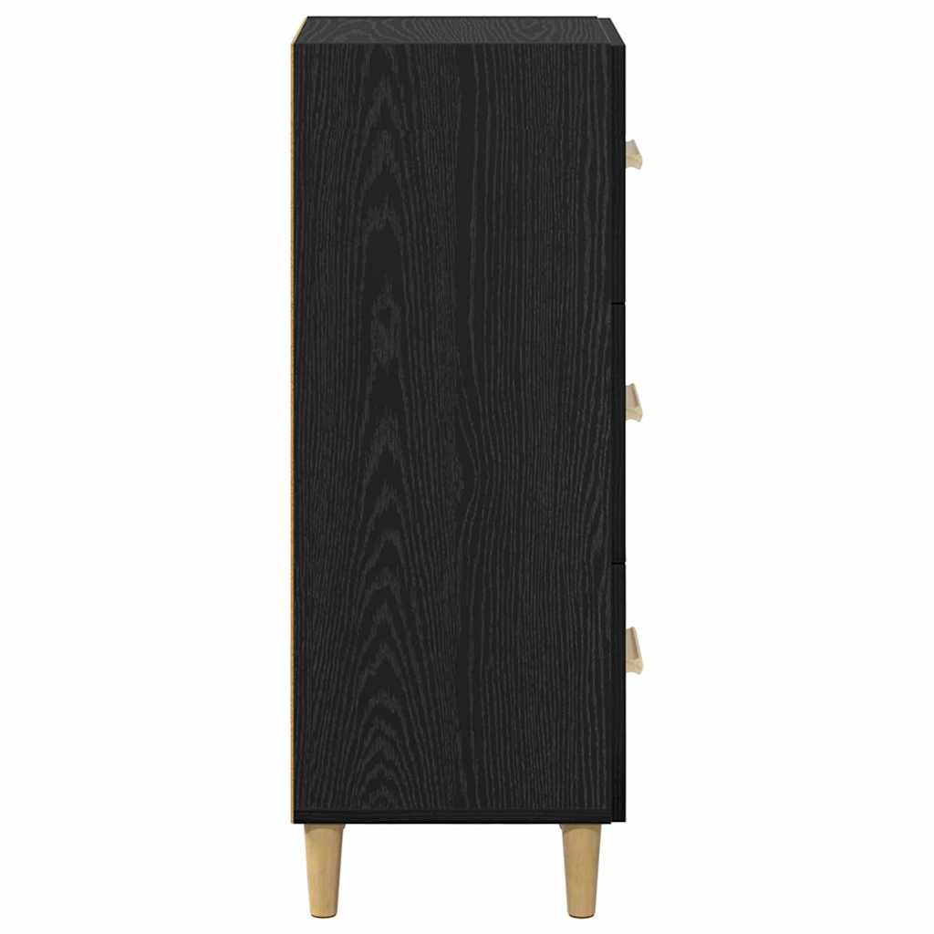 Bufet cu sertar Stejar negru 34.5 x 34 x 90 cm Lemn compozit GartenMobel Dekor