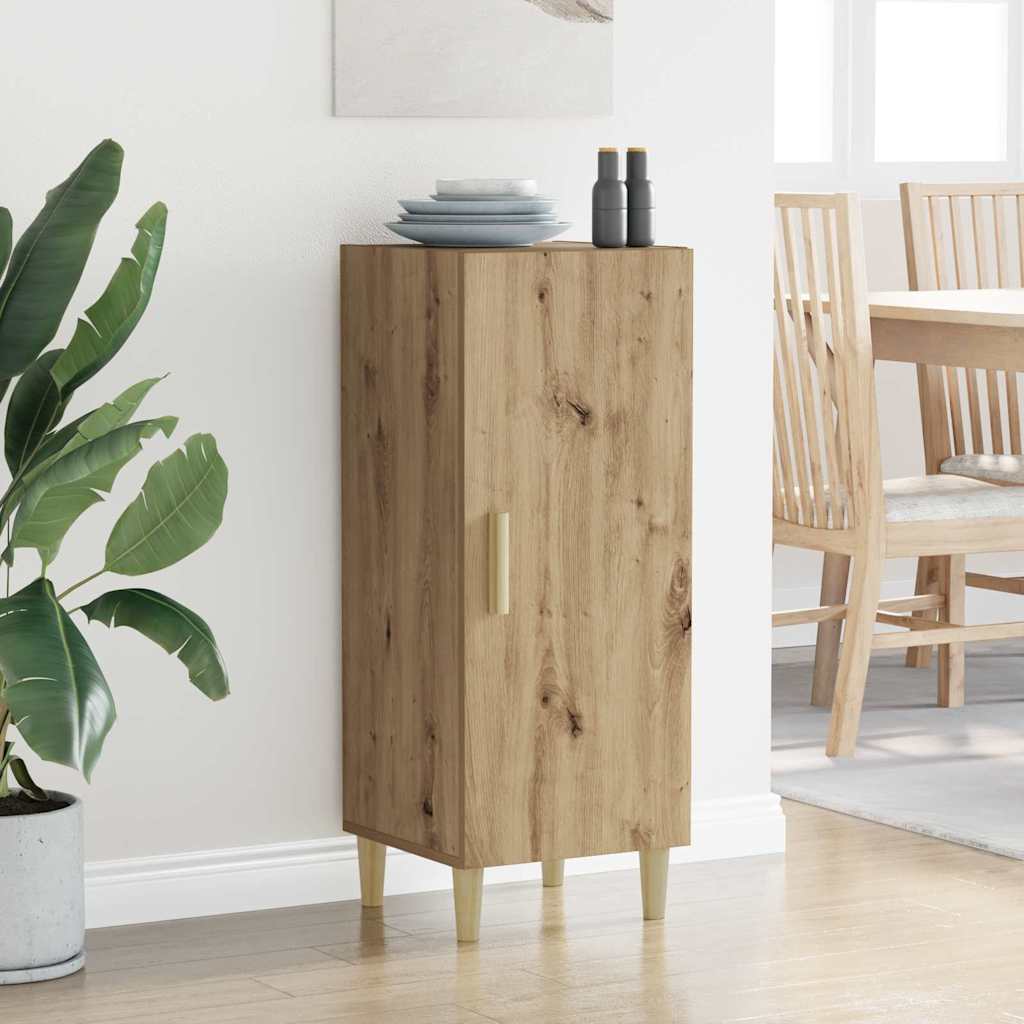 Bufet stejar artizanal 34.5 x 34 x 90 cm Lemn compozit GartenMobel Dekor