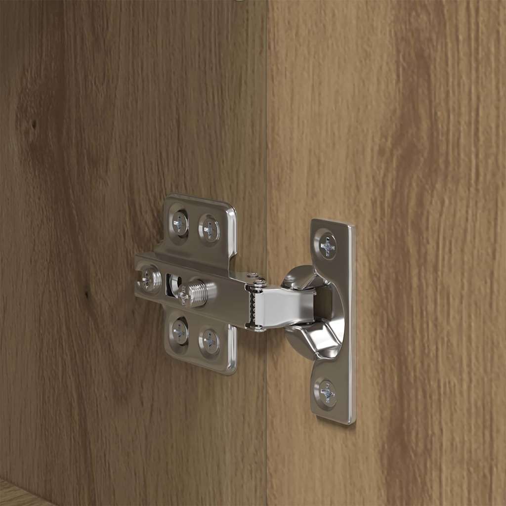 Bufet stejar artizanal 34.5 x 34 x 90 cm Lemn compozit GartenMobel Dekor