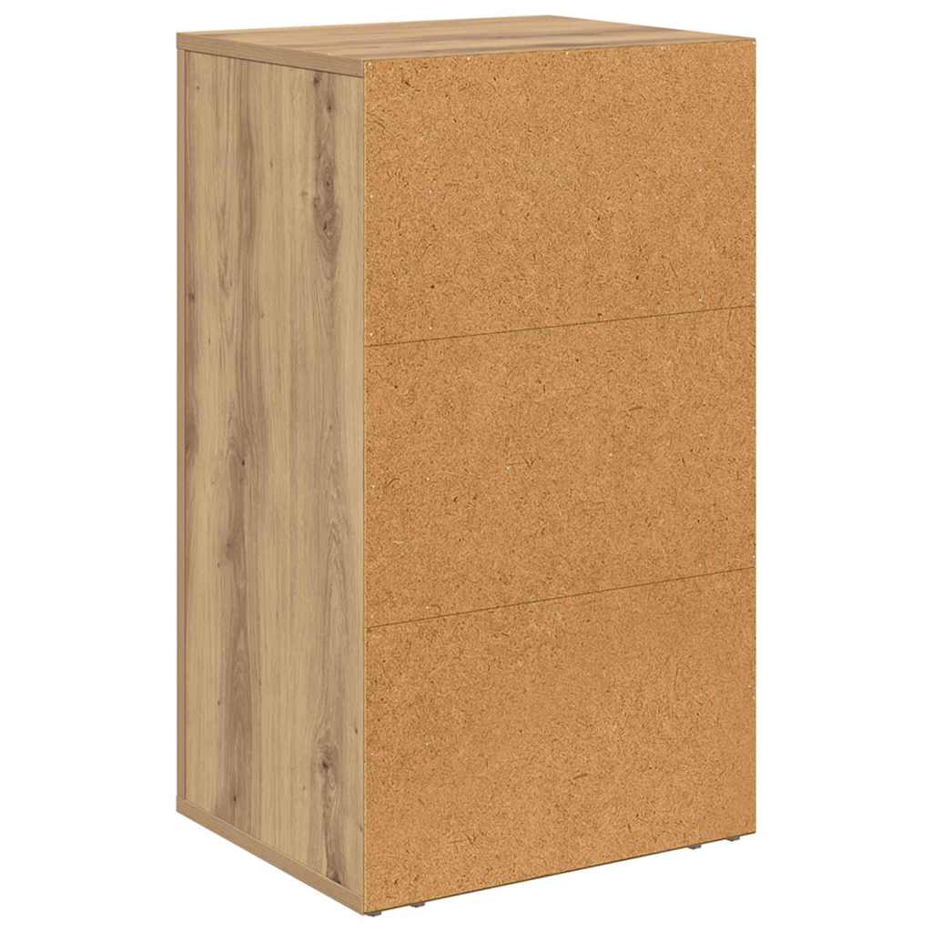 Bufet stejar artizanal 40 x 33 x 70 cm Lemn compozit GartenMobel Dekor