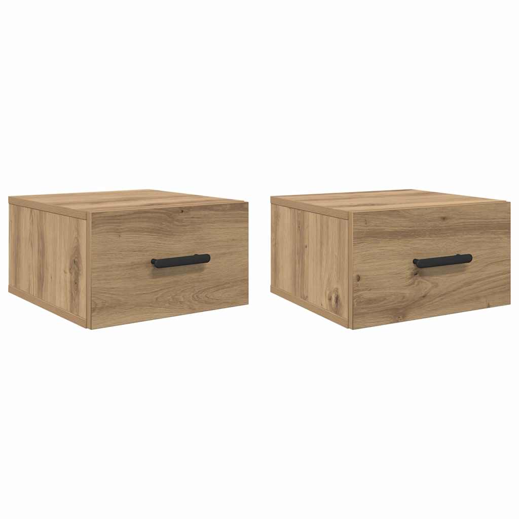 Dulap de noapte 2 pcs stejar artizanal 35 x 35 x 20 cm GartenMobel Dekor