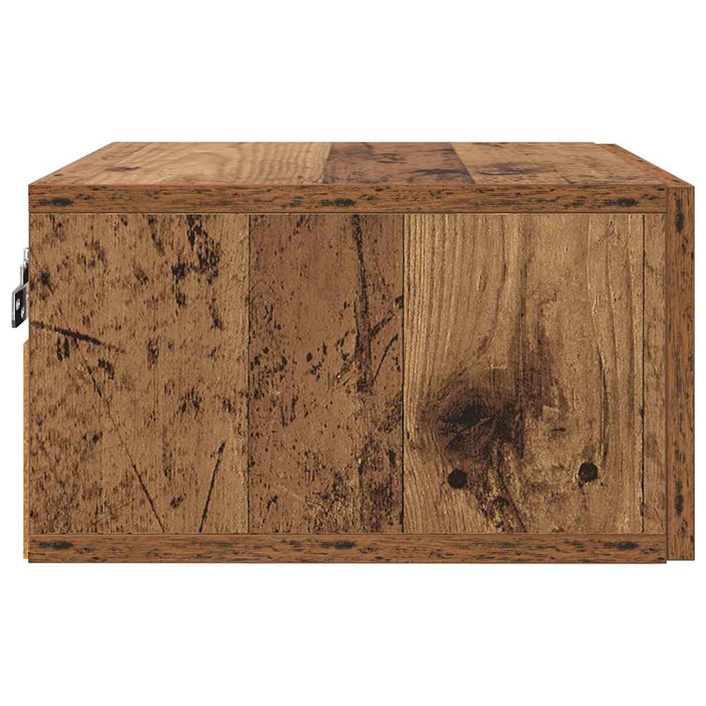 Dulap de noapte Lemn vechi 35 x 35 x 20 cm Lemn compozit GartenMobel Dekor