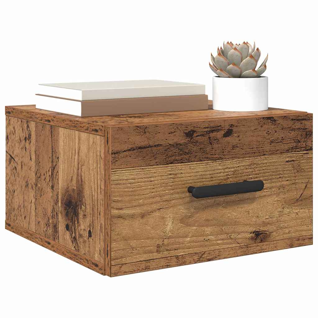 Dulap de noapte Lemn vechi 35 x 35 x 20 cm Lemn compozit GartenMobel Dekor