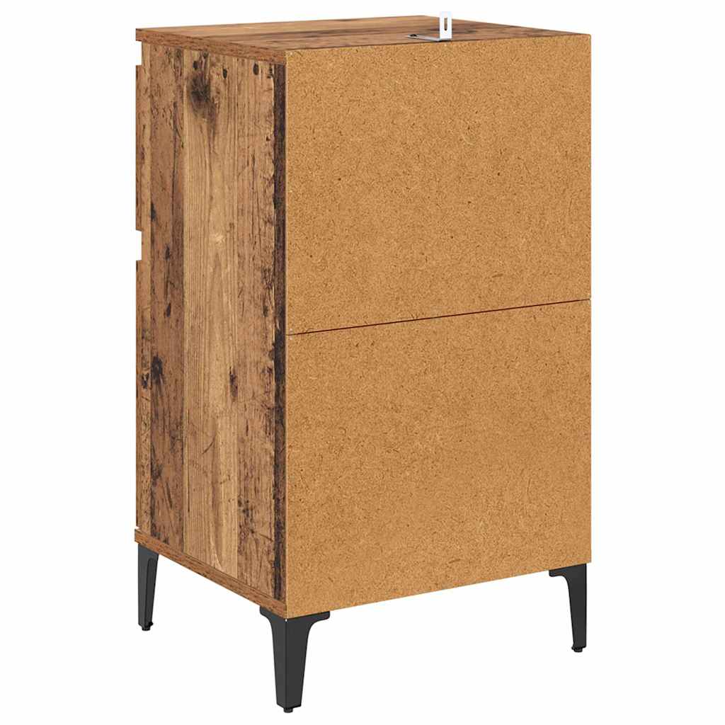 Dulap de noapte Lemn vechi 40 x 35 x 70 cm Lemn compozit GartenMobel Dekor