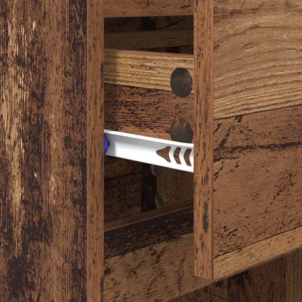 Dulap de noapte Lemn vechi 40 x 35 x 70 cm Lemn compozit GartenMobel Dekor