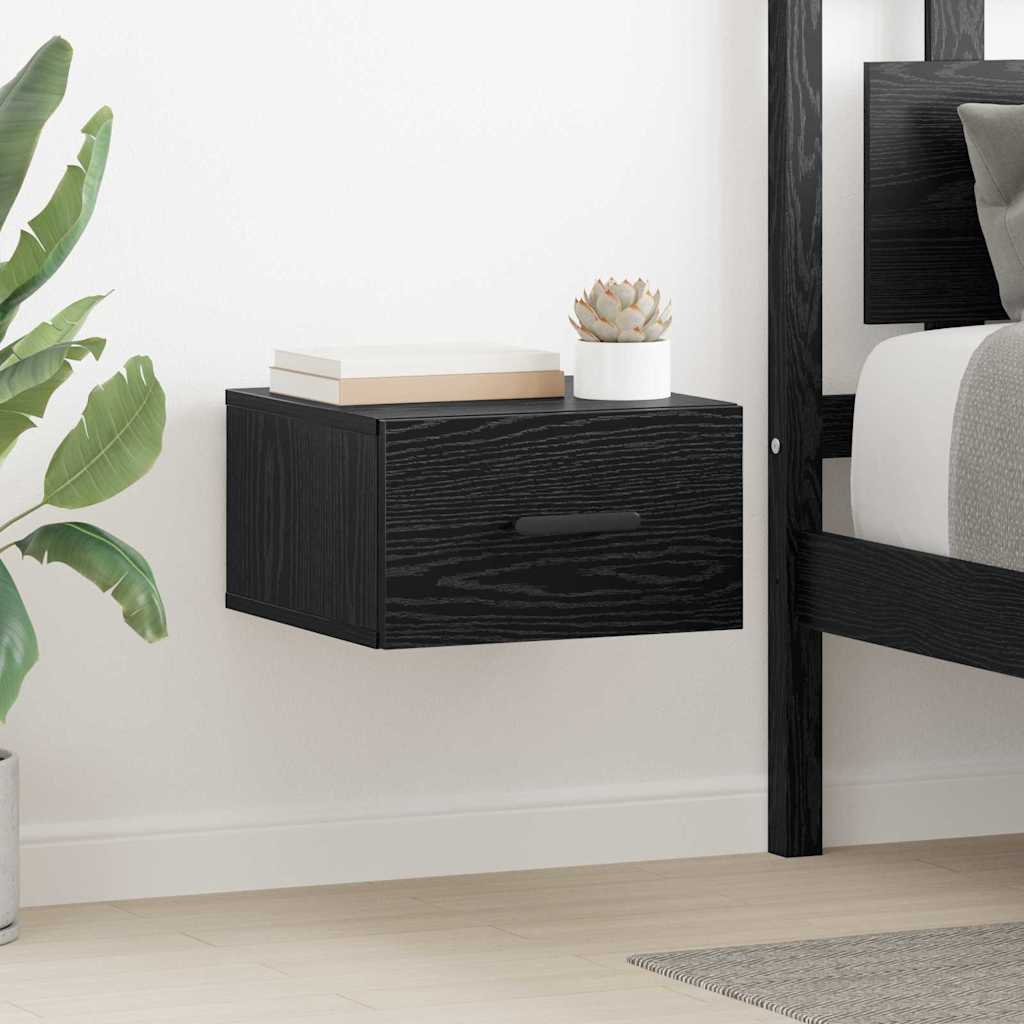 Dulap de noapte Stejar negru 35 x 35 x 20 cm Lemn compozit GartenMobel Dekor