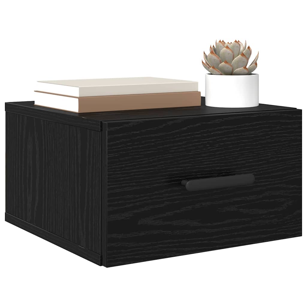Dulap de noapte Stejar negru 35 x 35 x 20 cm Lemn compozit GartenMobel Dekor