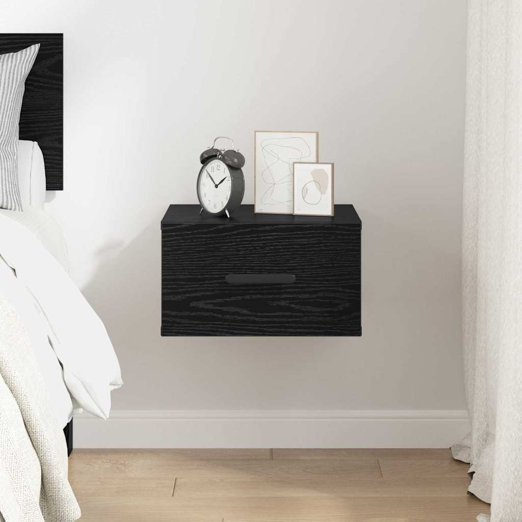 Dulap de noapte Stejar negru 35 x 35 x 20 cm Lemn compozit GartenMobel Dekor