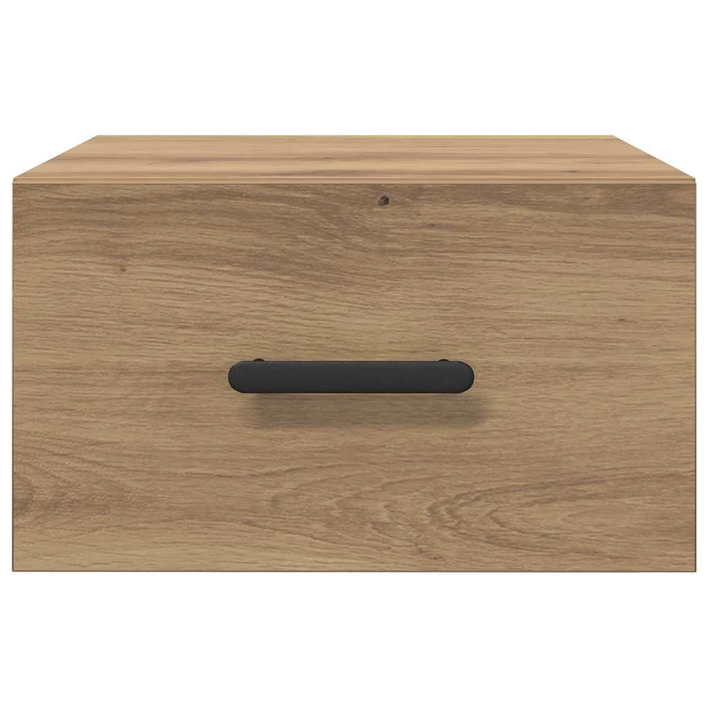 Dulap de noapte stejar artizanal 35 x 35 x 20 cm Lemn compozit GartenMobel Dekor