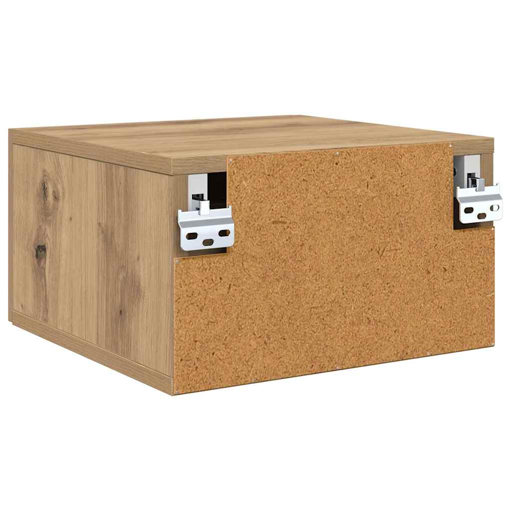 Dulap de noapte stejar artizanal 35 x 35 x 20 cm Lemn compozit GartenMobel Dekor