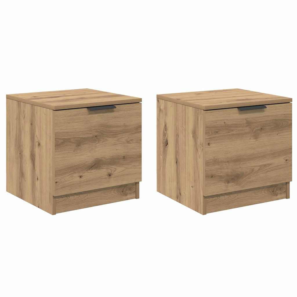 Dulap de pat 2 pcs stejar artizanal 40 x 39 x 40 cm GartenMobel Dekor