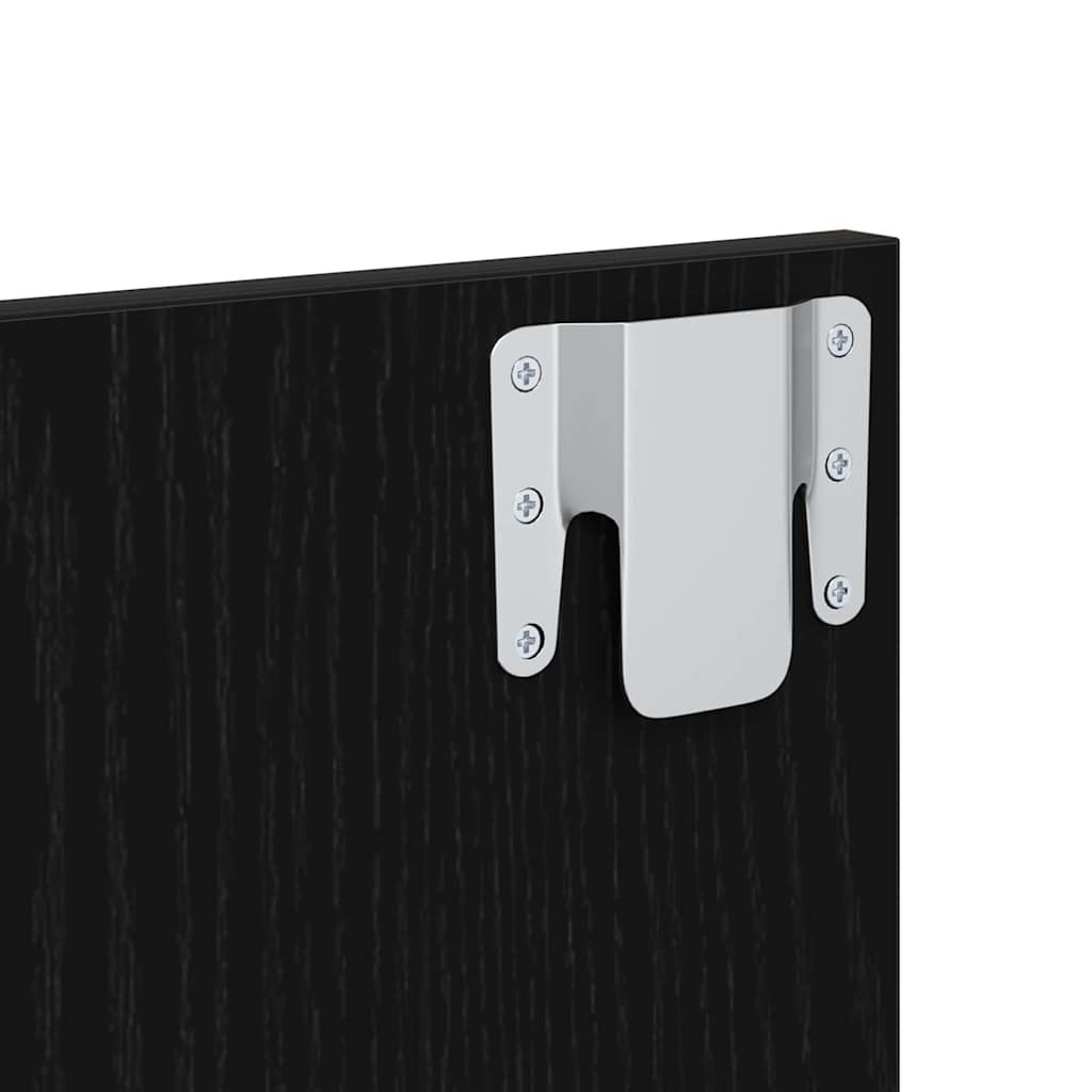 Dulap de pat cu sertar 2 pcs Stejar negru 48.5 x 32.5 x 80 cm GartenMobel Dekor