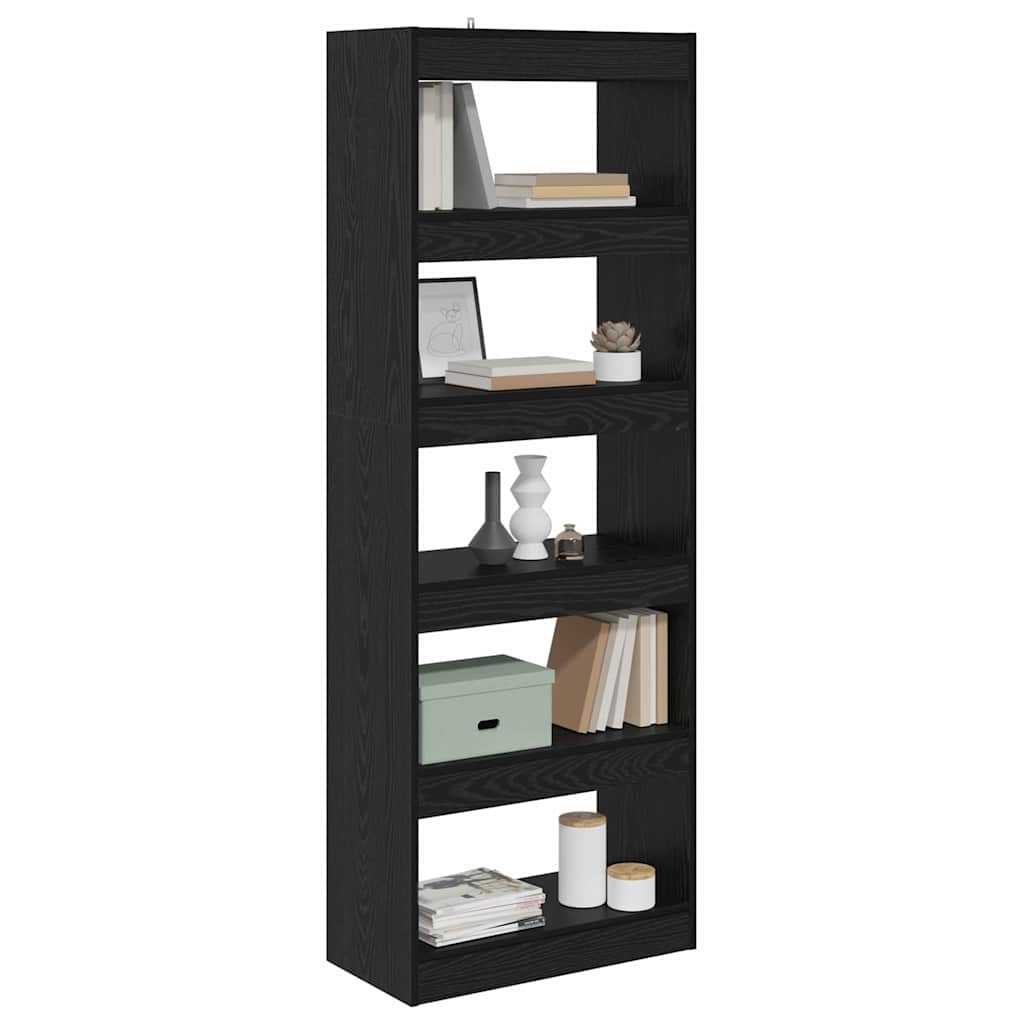 Dulap pentru cărți Stejar negru 60 x 30 x 166 cm Lemn compozit GartenMobel Dekor