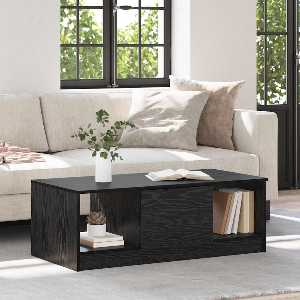 Masă de cafea Stejar negru 100 x 50 x 36 cm Lemn compozit GartenMobel Dekor