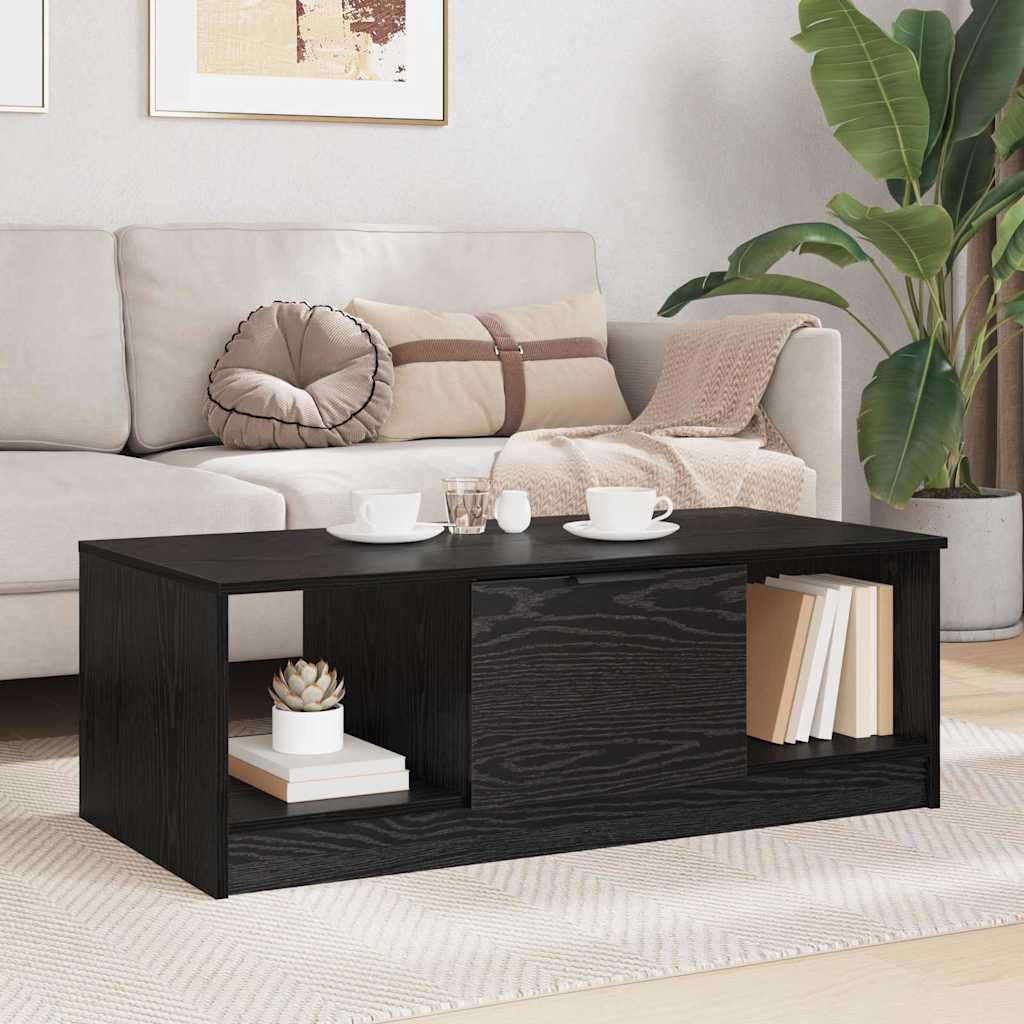 Masă de cafea Stejar negru 100 x 50 x 36 cm Lemn compozit GartenMobel Dekor