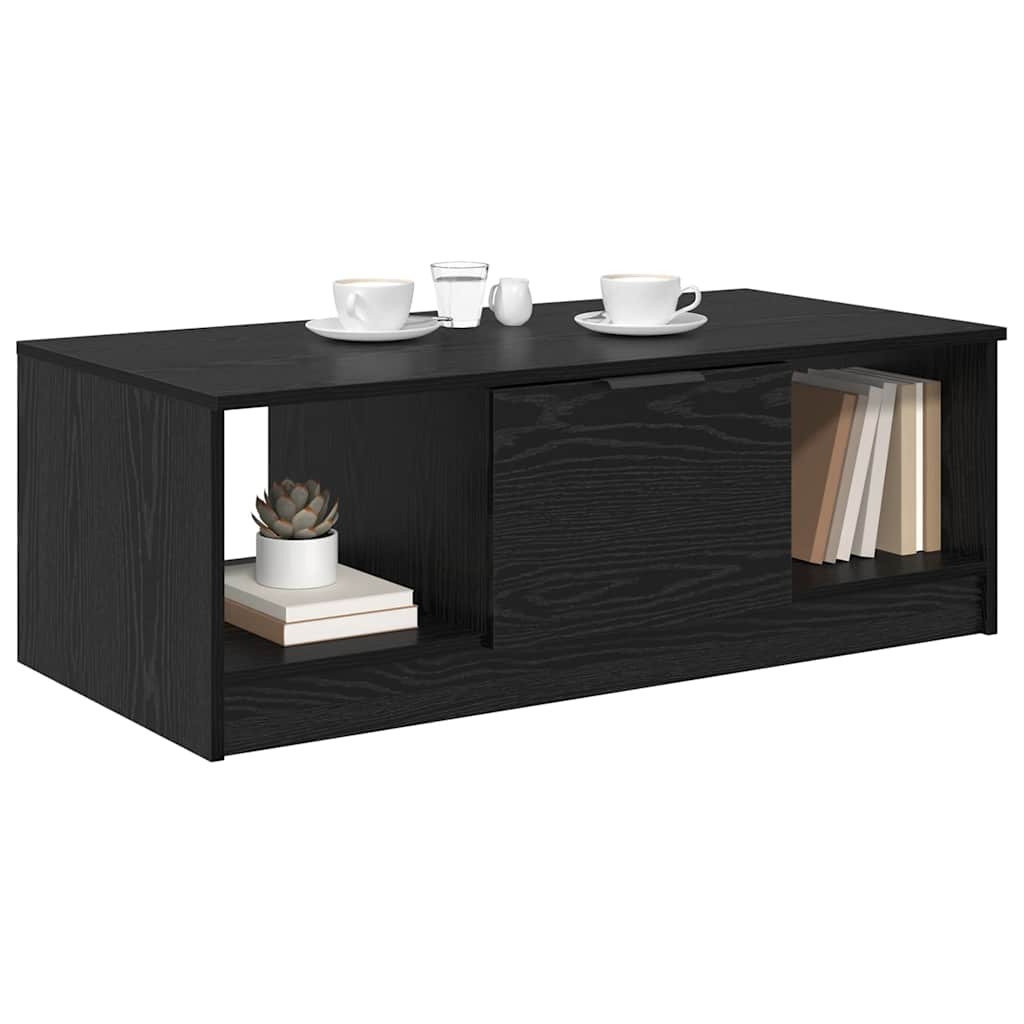 Masă de cafea Stejar negru 100 x 50 x 36 cm Lemn compozit GartenMobel Dekor