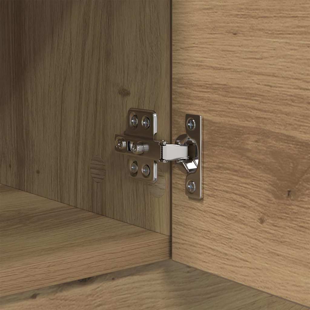 Masă de cafea stejar artizanal 100 x 50 x 36 cm Lemn compozit GartenMobel Dekor