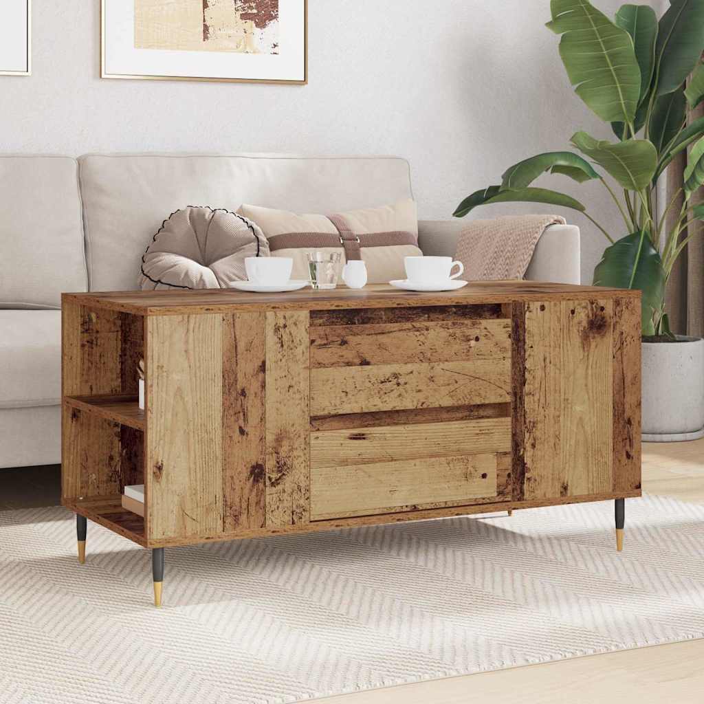 Masă de cafea Lemn vechi 102 x 44.5 x 50 cm Lemn compozit GartenMobel Dekor