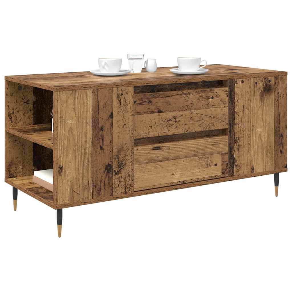Masă de cafea Lemn vechi 102 x 44.5 x 50 cm Lemn compozit GartenMobel Dekor