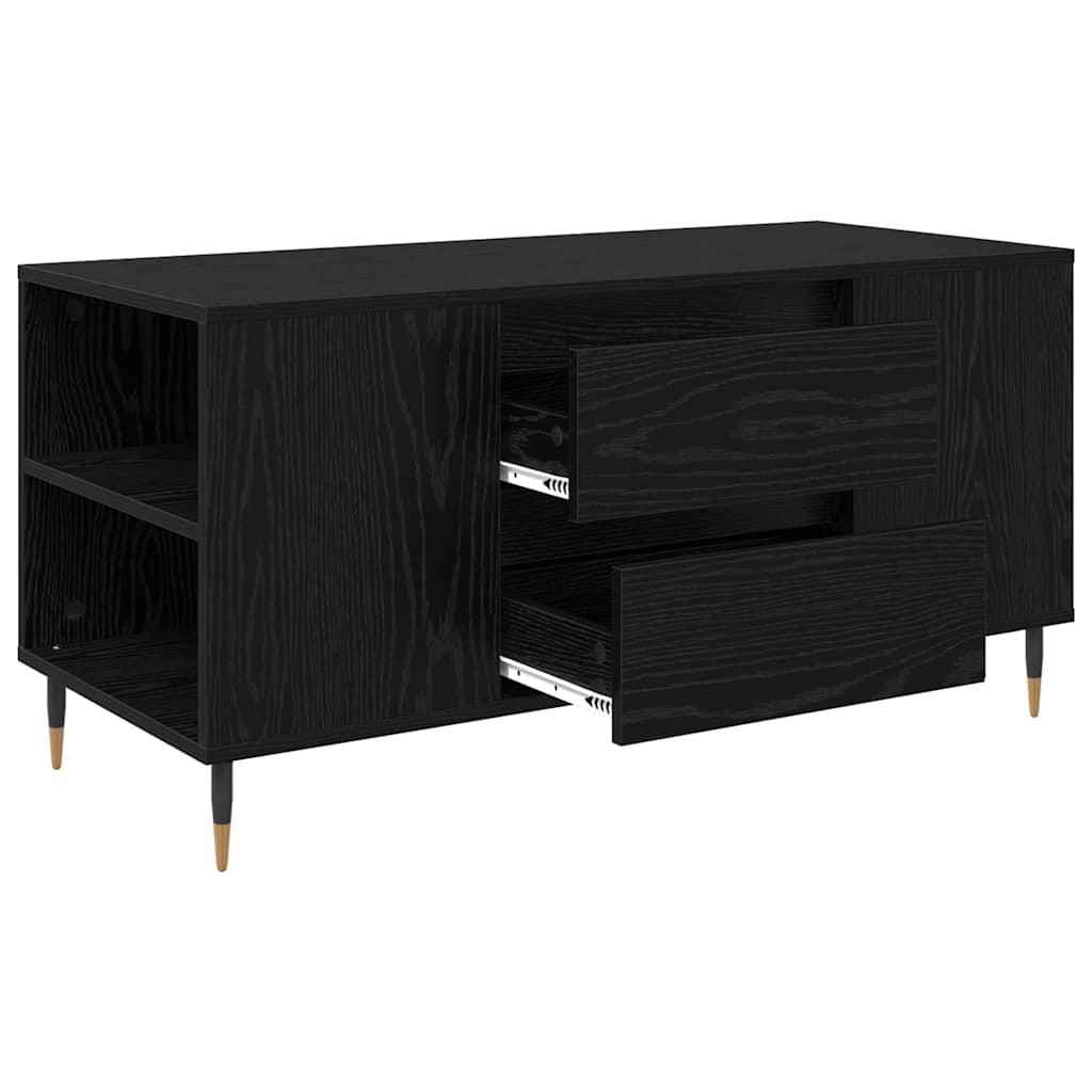 Masă de cafea Stejar negru 102 x 44.5 x 50 cm Lemn compozit GartenMobel Dekor
