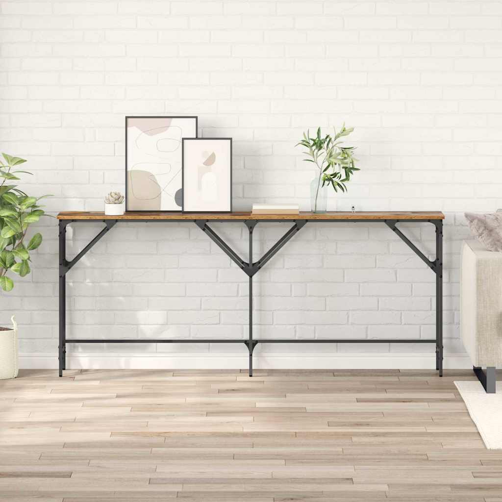 Masă de consolă Lemn vechi 180 x 29 x 75 cm Lemn compozit GartenMobel Dekor