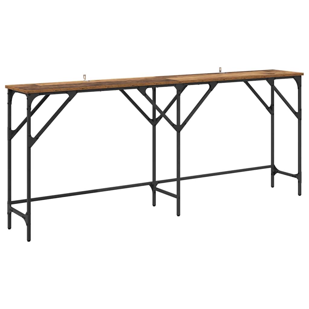 Masă de consolă Lemn vechi 180 x 29 x 75 cm Lemn compozit GartenMobel Dekor