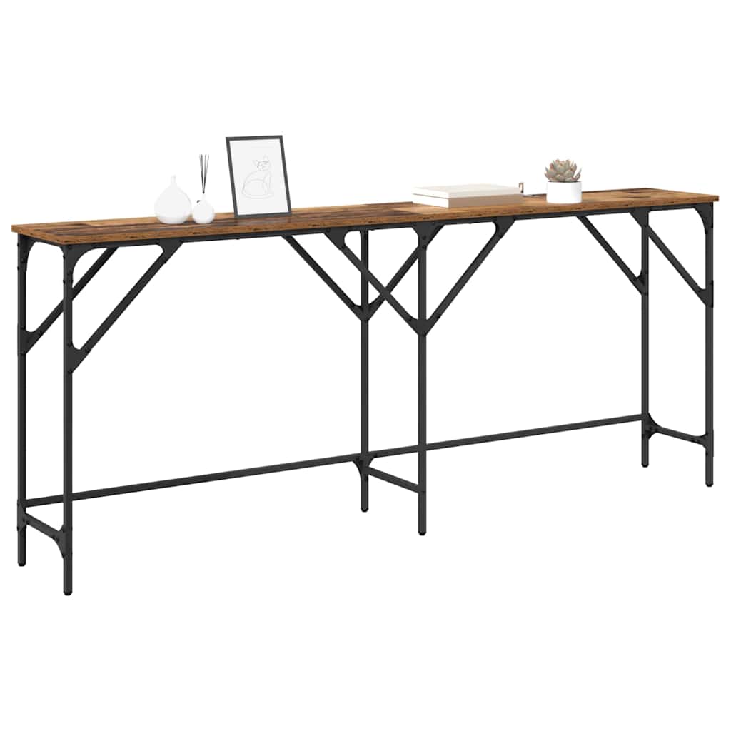 Masă de consolă Lemn vechi 180 x 29 x 75 cm Lemn compozit GartenMobel Dekor