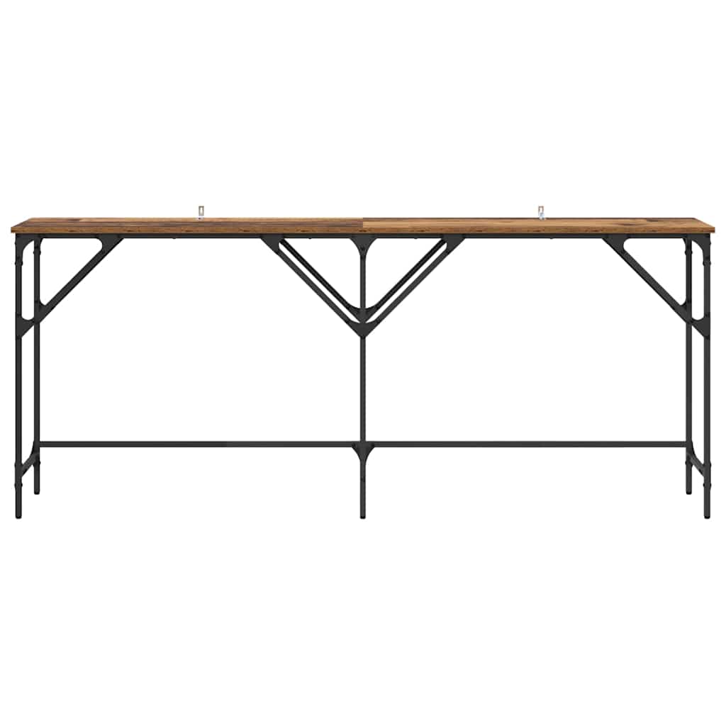 Masă de consolă Lemn vechi 180 x 29 x 75 cm Lemn compozit GartenMobel Dekor
