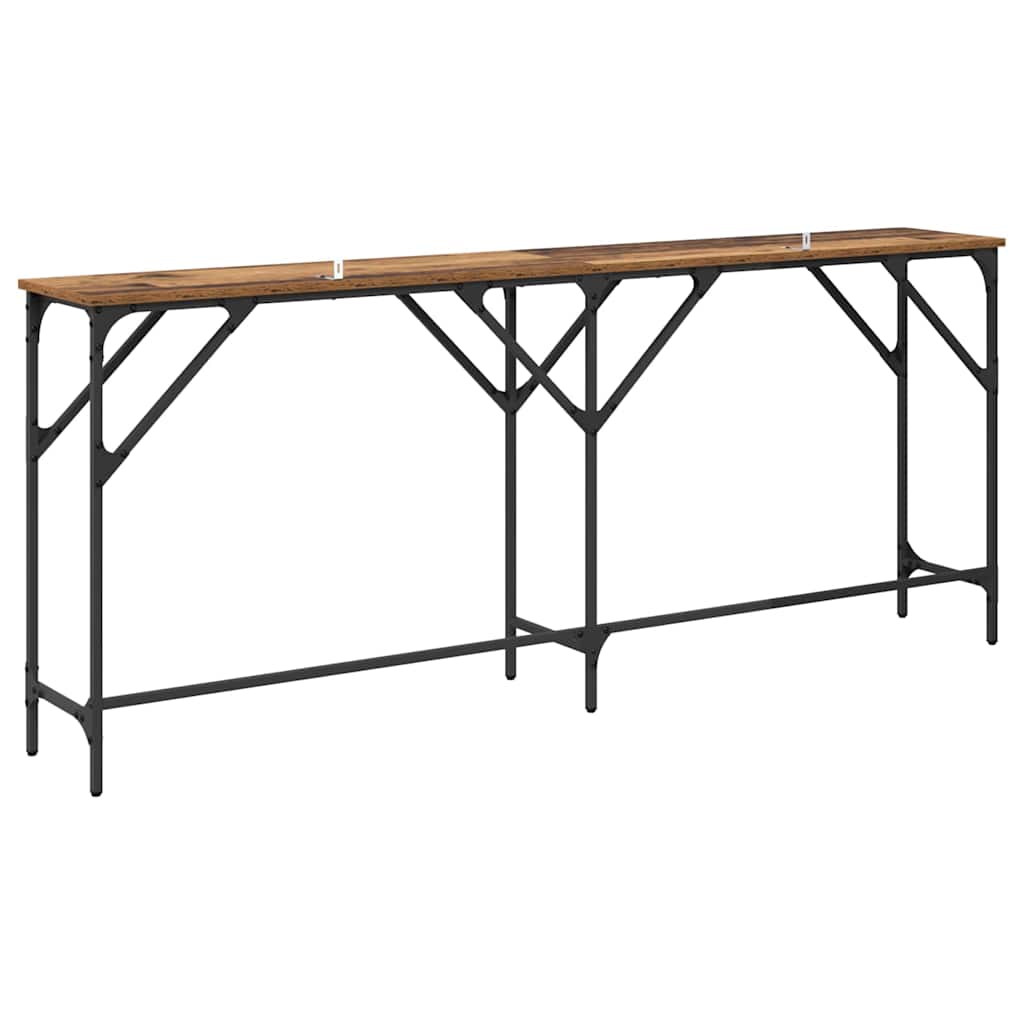 Masă de consolă Lemn vechi 180 x 29 x 75 cm Lemn compozit GartenMobel Dekor