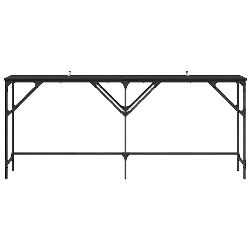 Masă de consolă Stejar negru 180 x 29 x 75 cm Lemn compozit GartenMobel Dekor