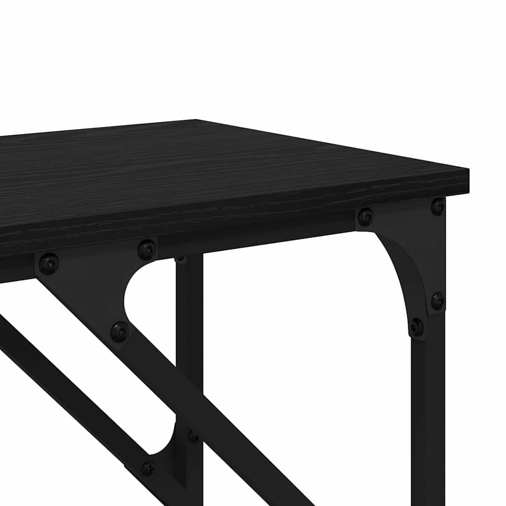 Masă de consolă Stejar negru 180 x 29 x 75 cm Lemn compozit GartenMobel Dekor
