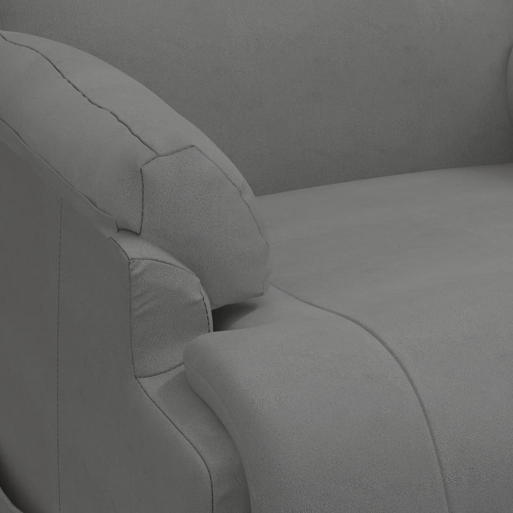 Fotoliu rabatabil cu ridicare, gri închis, piele întoarsă eco GartenMobel Dekor