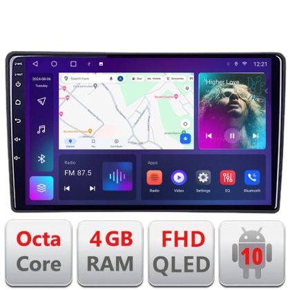 Navigatie Ford Transit 2019- varianta radio cd simplu Android Ecran QLED octa core 4+64 carplay android auto KIT-transit-2019-a+EDT-E309V3 CarStore Technology